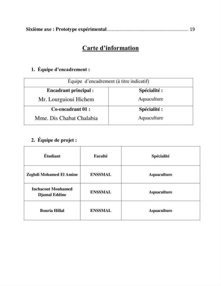 Etude de la croissance d\'Artémia dans differente conditions d\'aliments