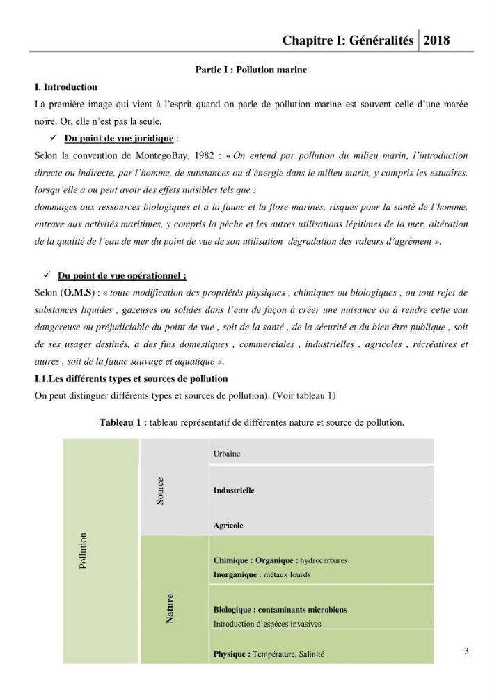 Etude des paramètres physico-chimiques et microbiologiques de l’eau et des sédiments des deux plages Est et Ouest de sidi Fredj.