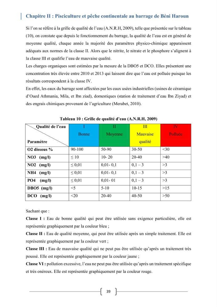 Eude socio-economique et juridique pour l\'aménagement d\'un centre de pêche continentale dans le barrage de Beni Haroun (Wilaya de Mila):