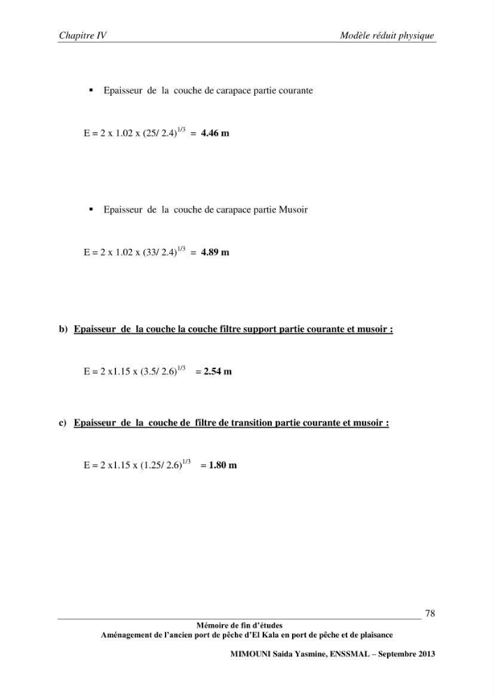 Etude de l\'aménagement de l\'ancien port de pêche d\'El Kala en port de pêche de plaisance.