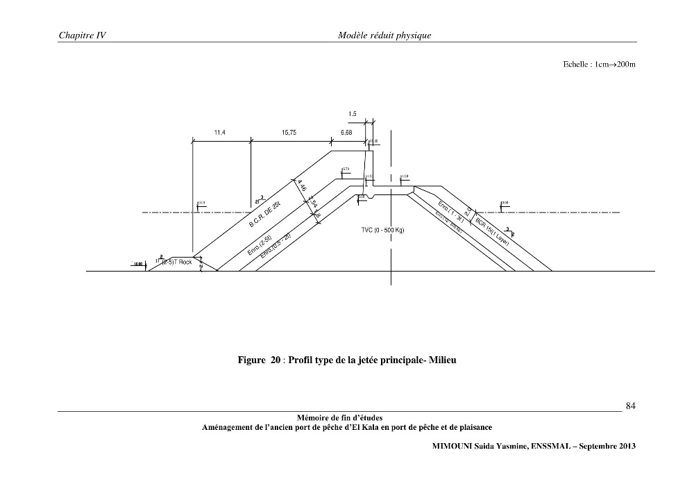 Etude de l\'aménagement de l\'ancien port de pêche d\'El Kala en port de pêche de plaisance.
