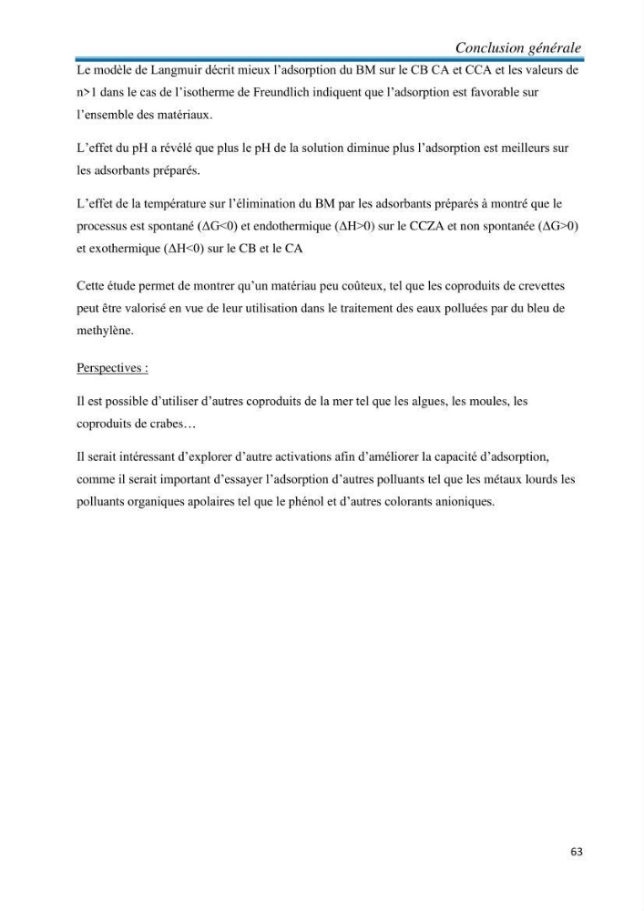 Elaboration d\'un adsorbant à partir des coproduits de la mer: application à la rétention des colorants textiles