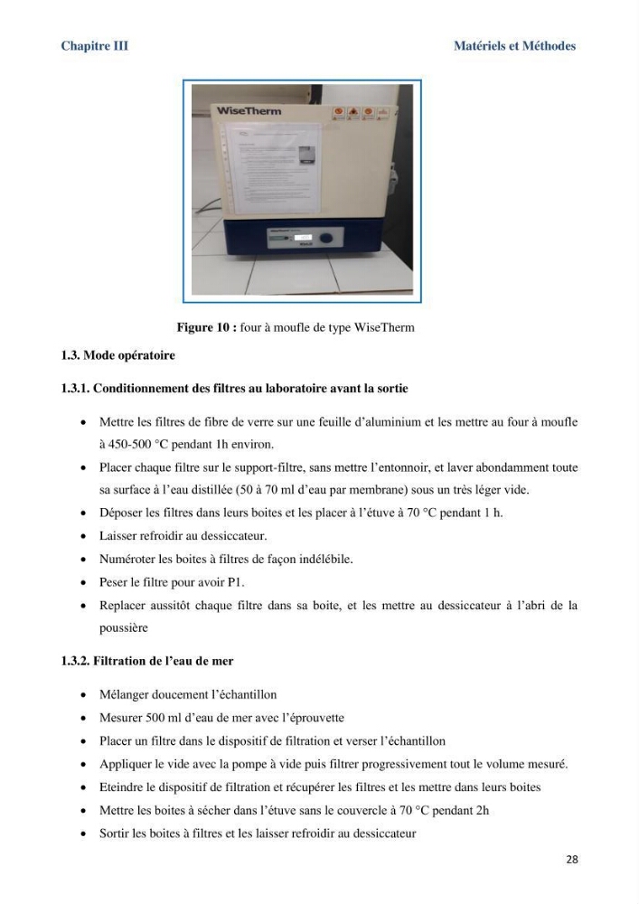 Les paramètres physicochimiques dans l’eau de mer et le sédiment de la plage Ouest de Sidi Fredj: