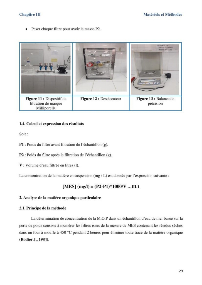 Les paramètres physicochimiques dans l’eau de mer et le sédiment de la plage Ouest de Sidi Fredj:
