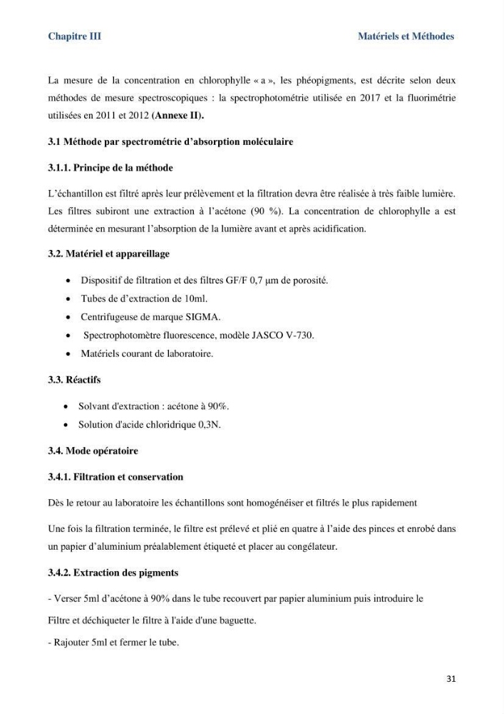 Les paramètres physicochimiques dans l’eau de mer et le sédiment de la plage Ouest de Sidi Fredj: