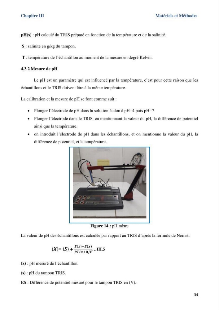 Les paramètres physicochimiques dans l’eau de mer et le sédiment de la plage Ouest de Sidi Fredj: