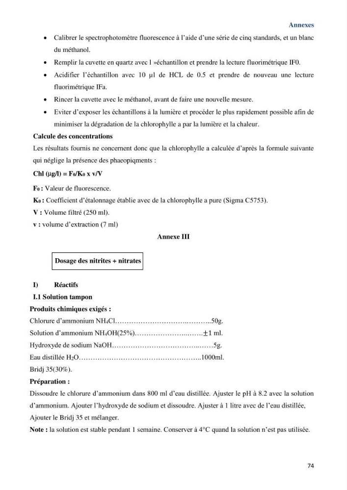 Les paramètres physicochimiques dans l’eau de mer et le sédiment de la plage Ouest de Sidi Fredj: