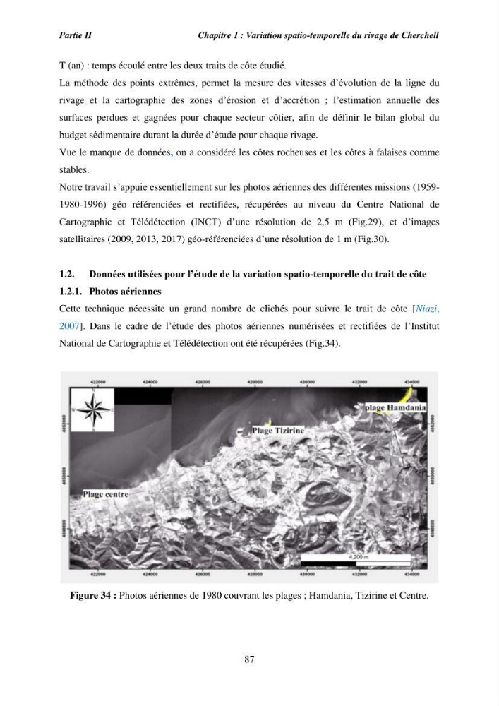 Utilisation de la géomatique pour l’étude des risques côtiers dans la zone centre Algérienne (littoral de Cherchell):