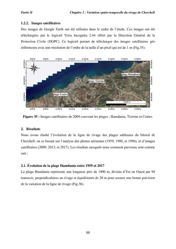 Utilisation de la géomatique pour l’étude des risques côtiers dans la zone centre Algérienne (littoral de Cherchell):