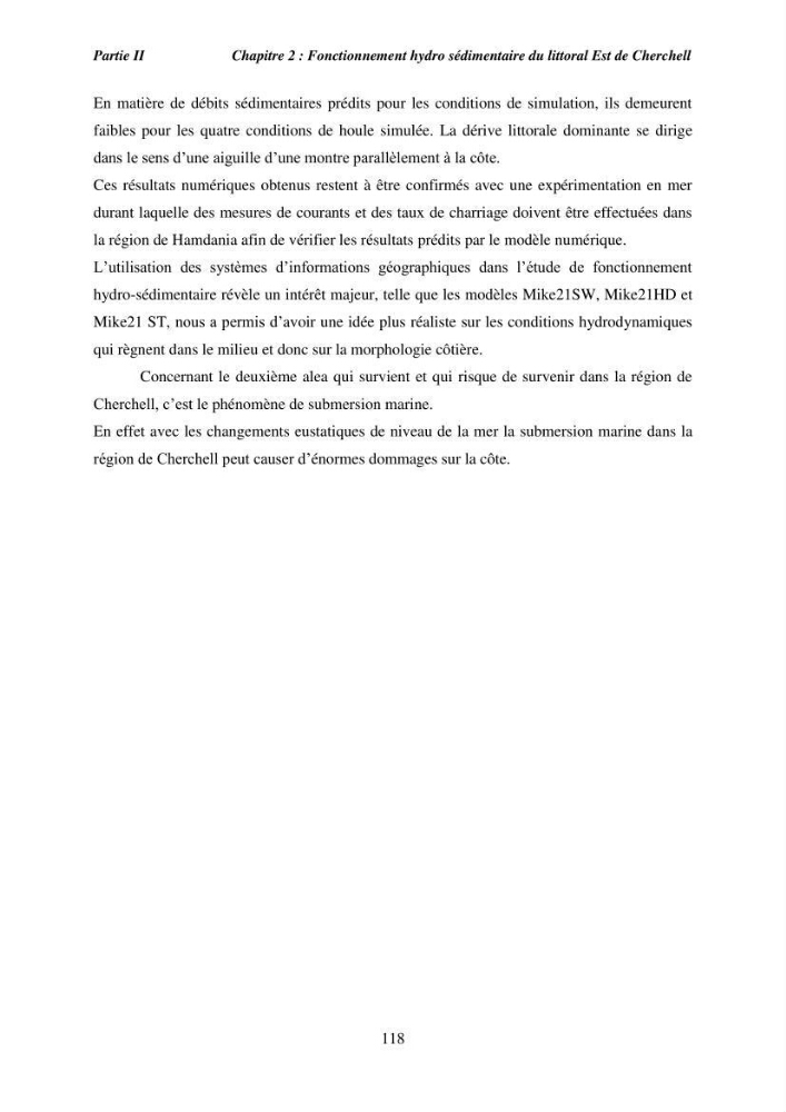 Utilisation de la géomatique pour l’étude des risques côtiers dans la zone centre Algérienne (littoral de Cherchell):