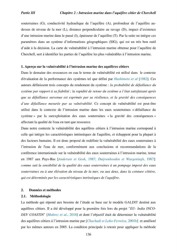 Utilisation de la géomatique pour l’étude des risques côtiers dans la zone centre Algérienne (littoral de Cherchell):