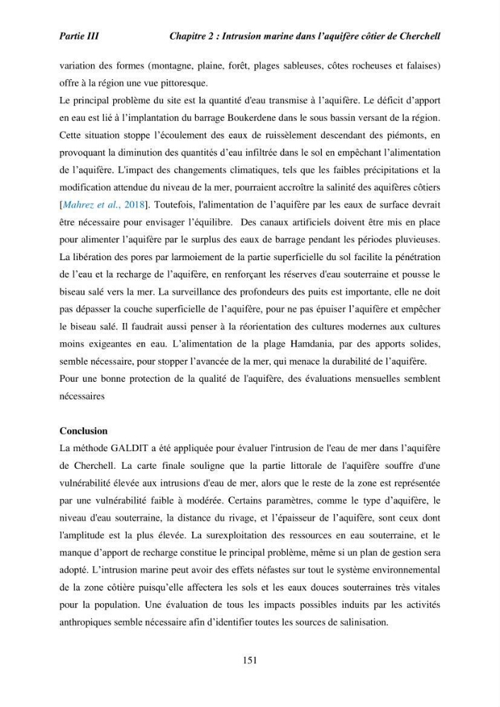 Utilisation de la géomatique pour l’étude des risques côtiers dans la zone centre Algérienne (littoral de Cherchell):