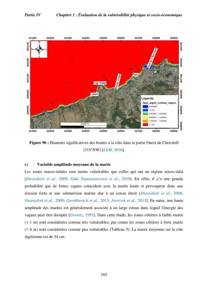 Utilisation de la géomatique pour l’étude des risques côtiers dans la zone centre Algérienne (littoral de Cherchell):