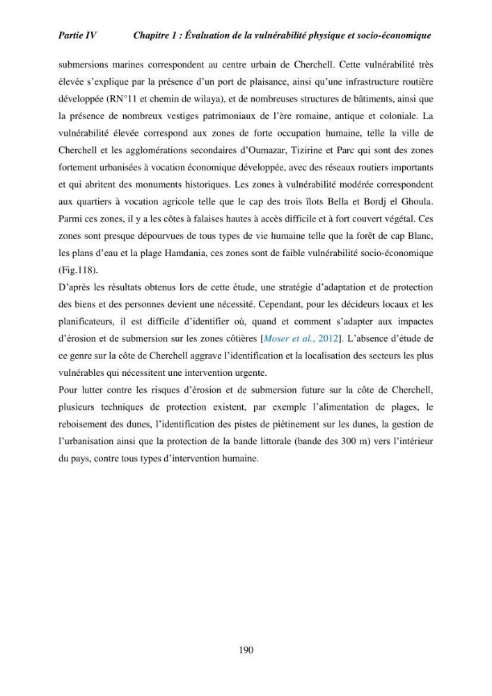 Utilisation de la géomatique pour l’étude des risques côtiers dans la zone centre Algérienne (littoral de Cherchell):