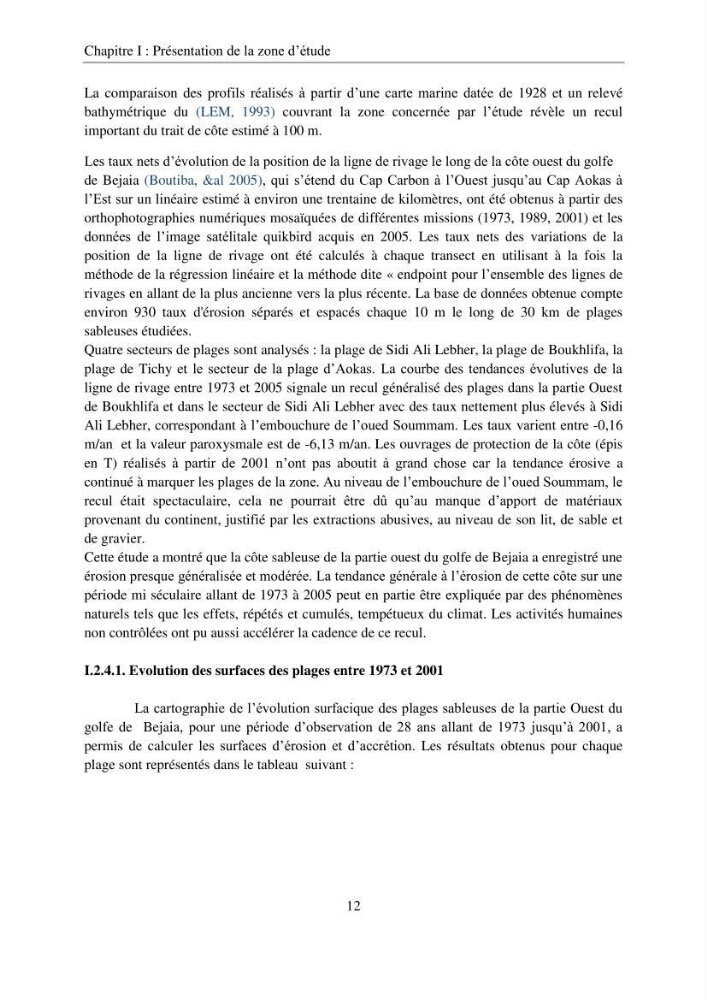 Etude d\'impact sur l\'environnement de l\'extention de terre-plein du port de Bejaia