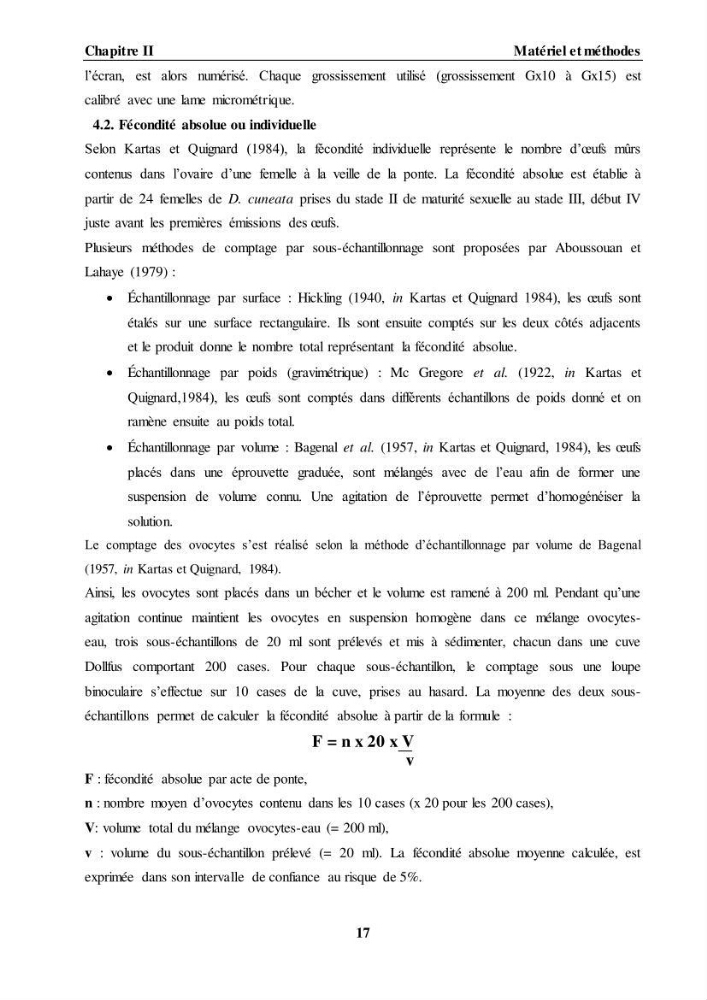 Contribution à l\'étude de l\'âge, de la croissance et estimation de la fécondité du cètea Dicologlossa cuneata (Moreau, 1881) des côtes Algériennes:
