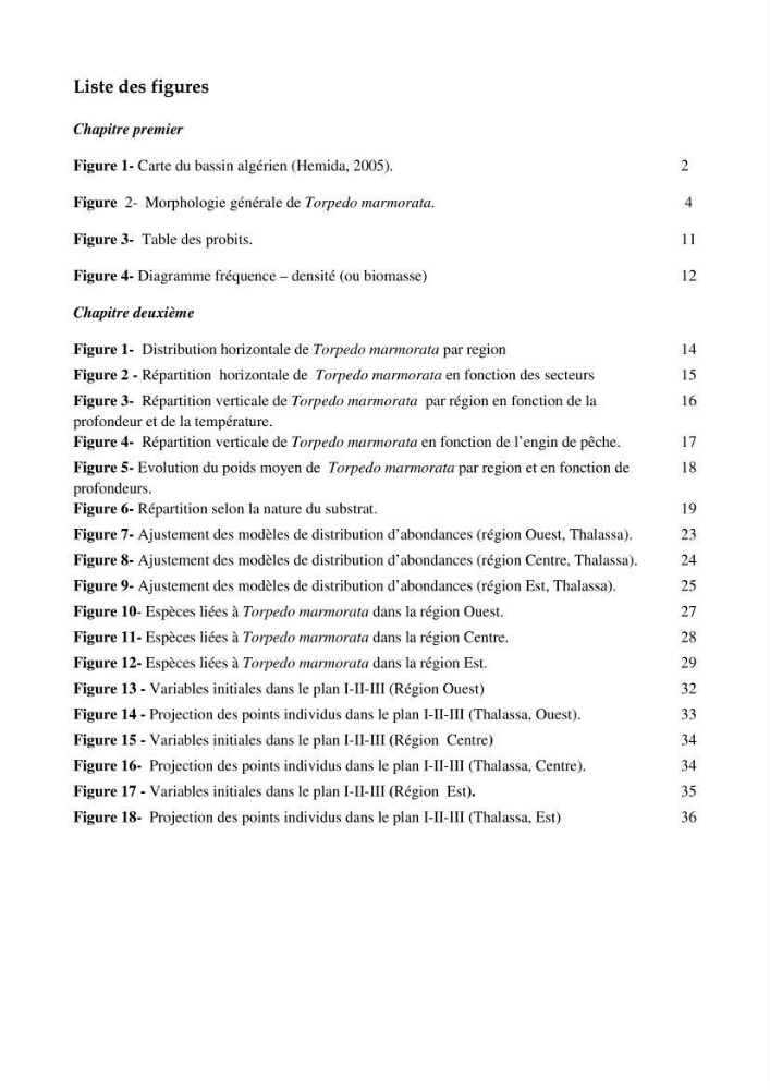 Contribution à l\'étude du comportement de Torpedo marmorata (poissons Elasmobranche) dans le bassin algérien