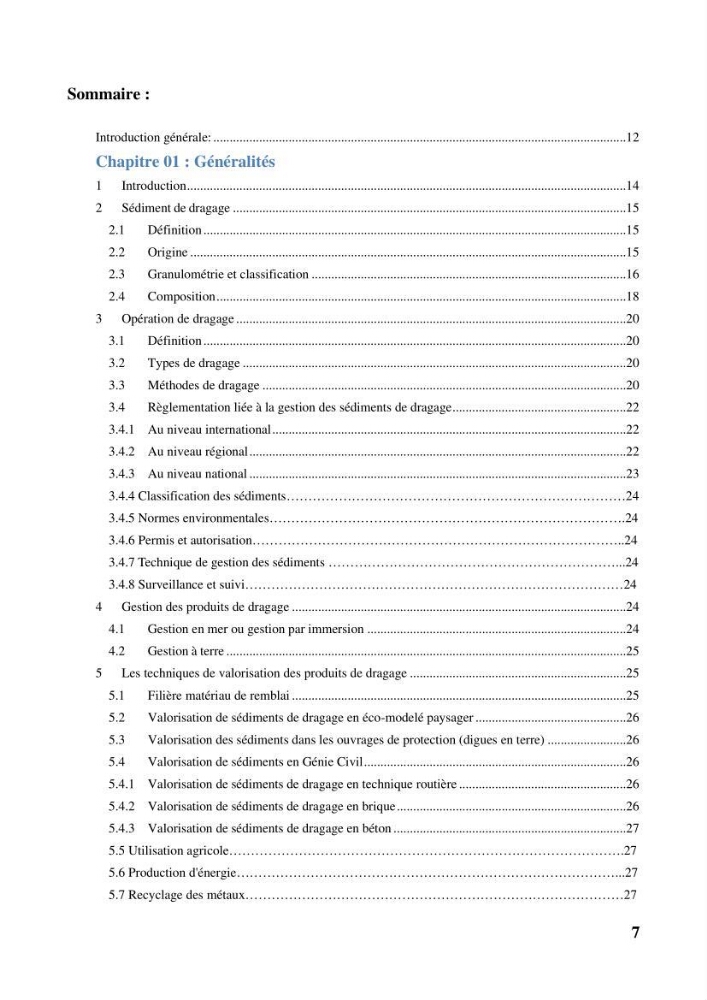 Valorisation des sédiments de dragage dans le génie civil