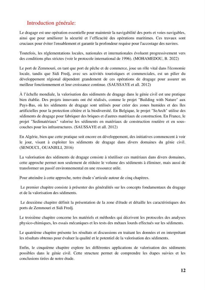 Valorisation des sédiments de dragage dans le génie civil
