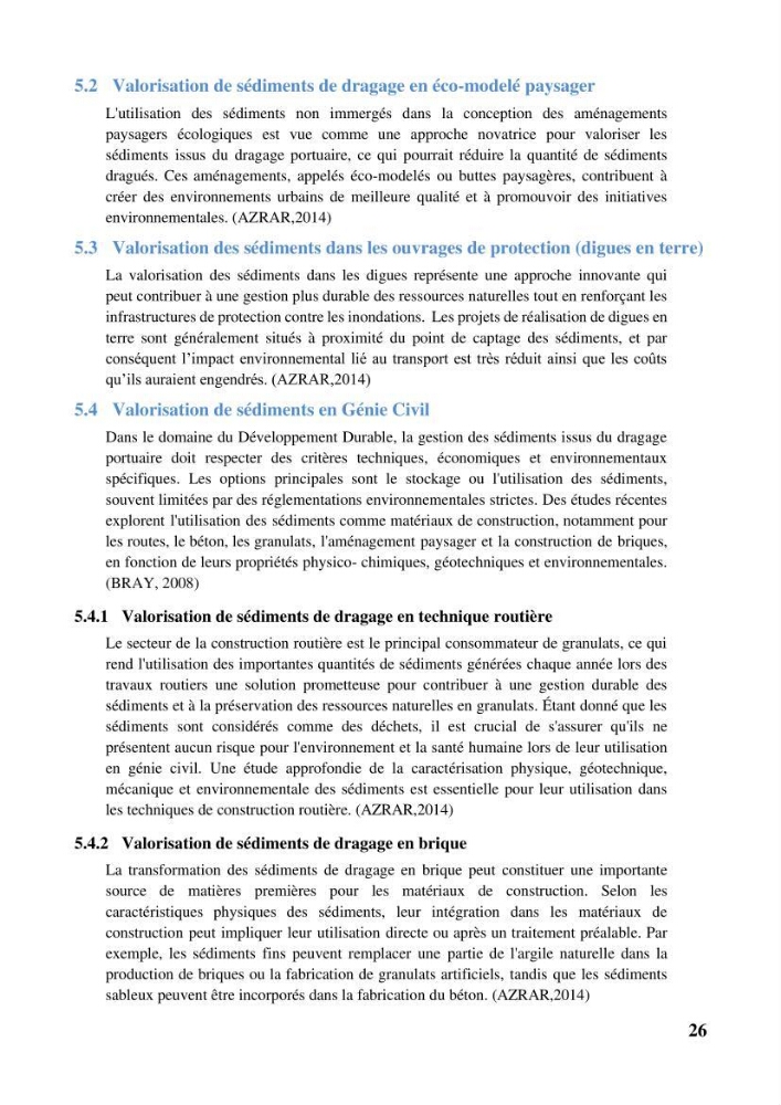 Valorisation des sédiments de dragage dans le génie civil