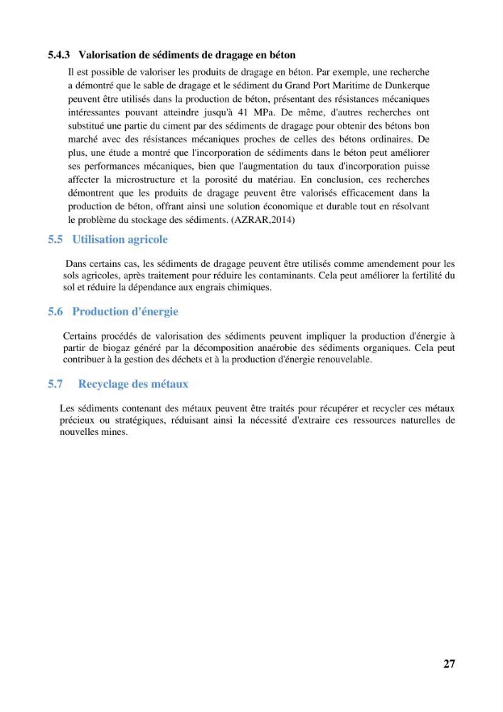 Valorisation des sédiments de dragage dans le génie civil