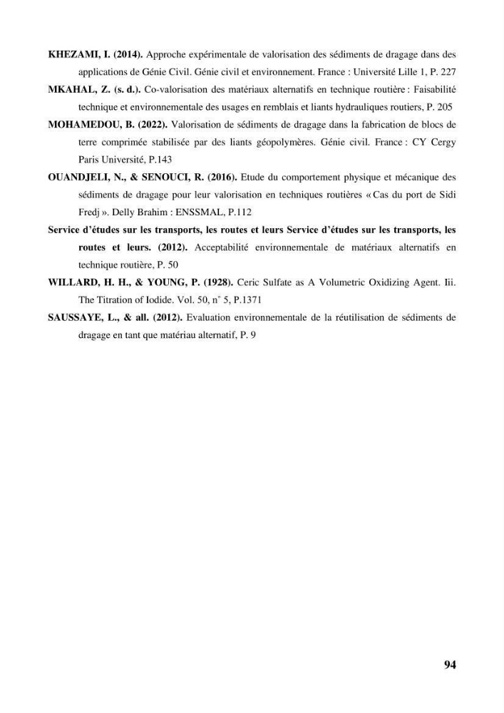 Valorisation des sédiments de dragage dans le génie civil