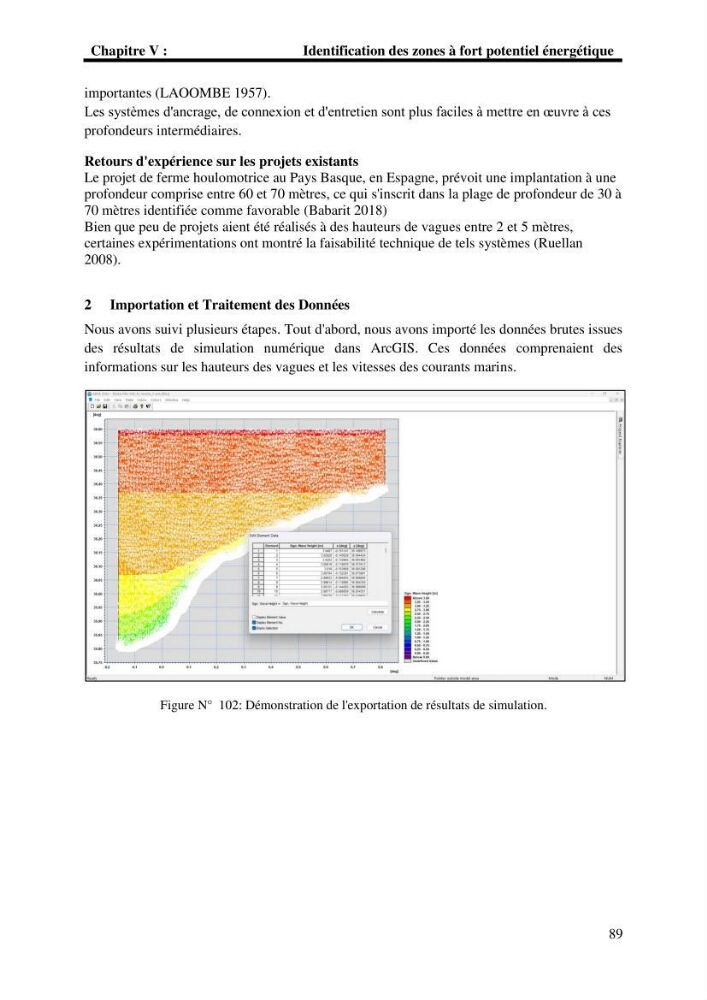 Développement d\'un SIG-WEB pour l\'étude et l\'évaluation des énergies renouvelables marines le long du littoral algérien