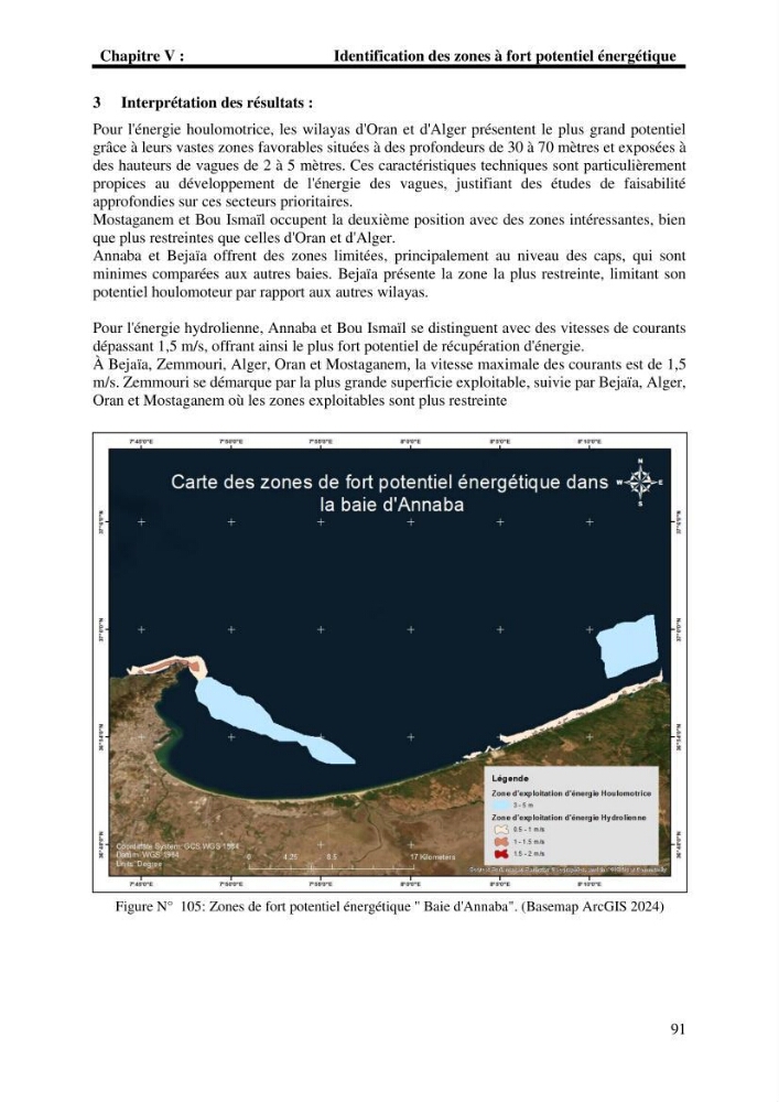 Développement d\'un SIG-WEB pour l\'étude et l\'évaluation des énergies renouvelables marines le long du littoral algérien