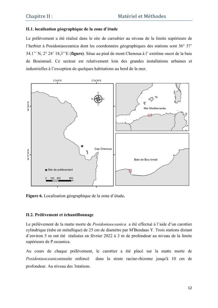 Contribution à l’étude de la biodiversité faunistique associée à l’écosystème à Posidoniaoceanica