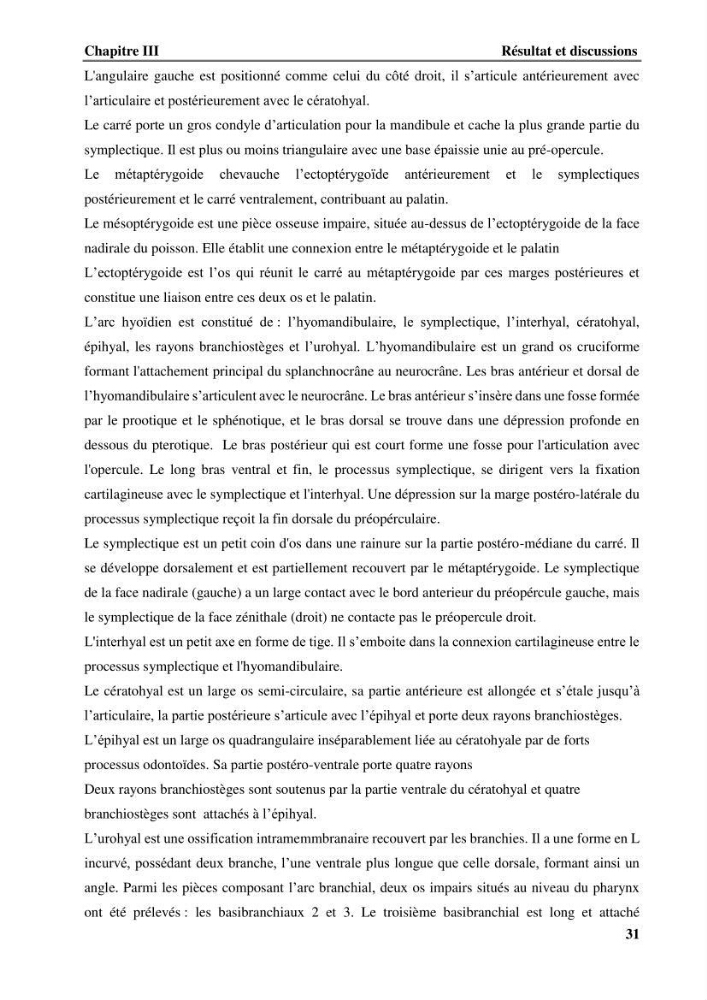 Contribution à l\'étude systématique du genre Bathysolea Roule,1916 (Pleuronnectiformes, Soleidae) des côtes Algeriennes