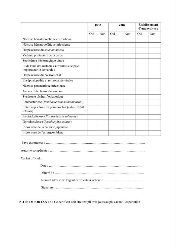 Analyse des aménagements piscicoles et de la gestion sanitaire de la ferme aquacole \"Ezzahra\":