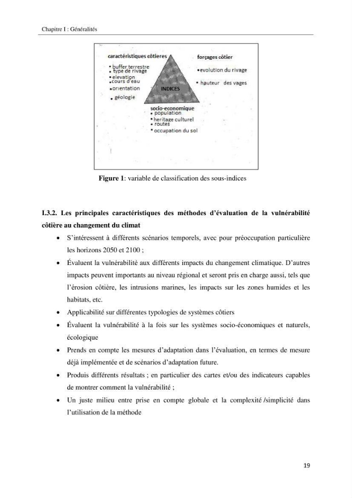 Calcul d\'indice multi-échelle de la vulnérabilité côtière