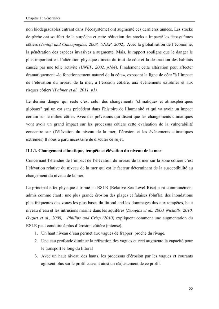 Calcul d\'indice multi-échelle de la vulnérabilité côtière