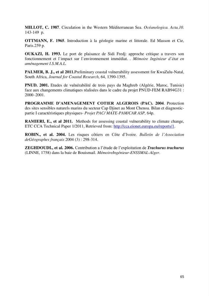 Calcul d\'indice multi-échelle de la vulnérabilité côtière