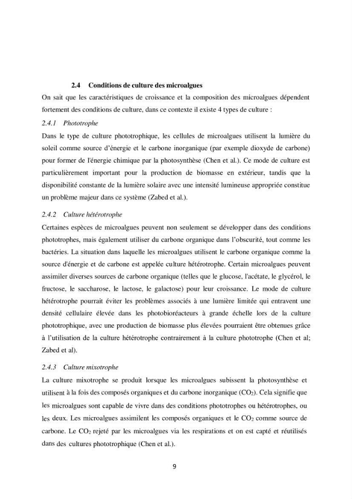 Contribution à la valorisation bioénergétique à partir des micro-organisme photosynthétiques