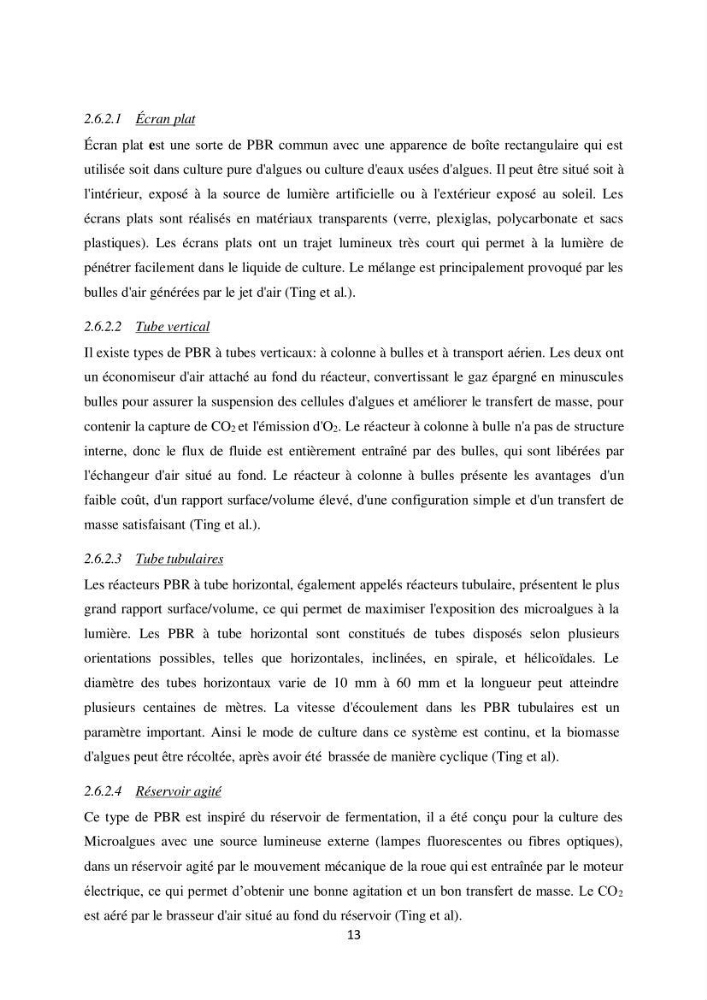 Contribution à la valorisation bioénergétique à partir des micro-organisme photosynthétiques