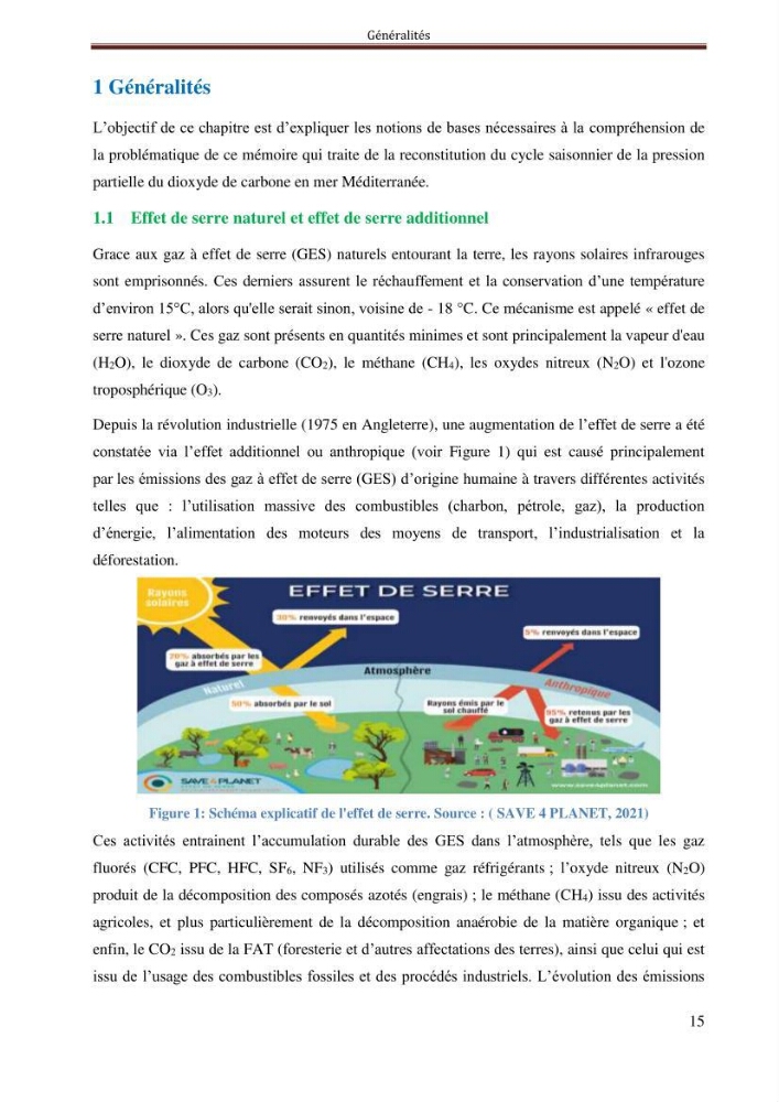 Reconstitution du cycle saisonnier de la pression partielle du CO2 en Méditerranée durant l’année 2011