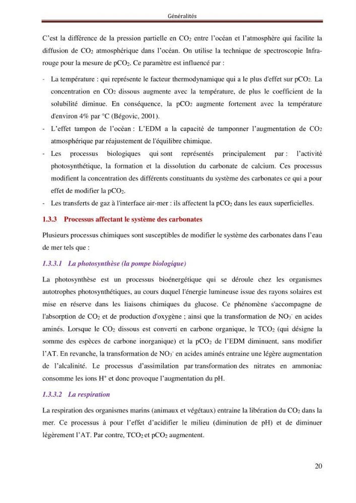 Reconstitution du cycle saisonnier de la pression partielle du CO2 en Méditerranée durant l’année 2011