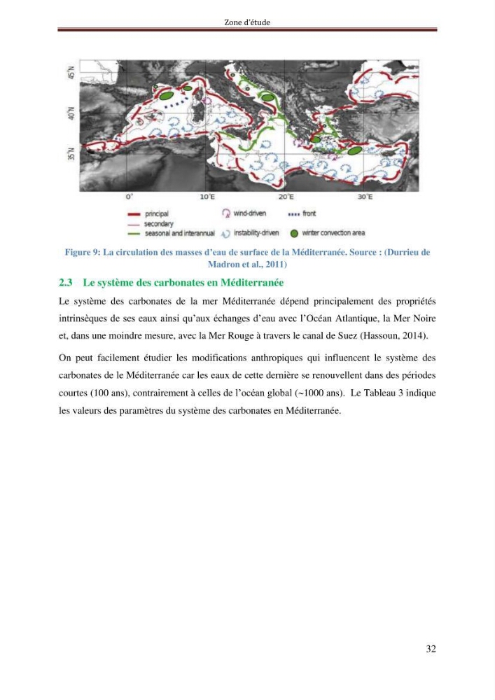 Reconstitution du cycle saisonnier de la pression partielle du CO2 en Méditerranée durant l’année 2011