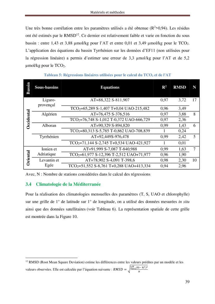 Reconstitution du cycle saisonnier de la pression partielle du CO2 en Méditerranée durant l’année 2011