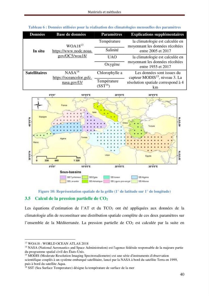 Reconstitution du cycle saisonnier de la pression partielle du CO2 en Méditerranée durant l’année 2011