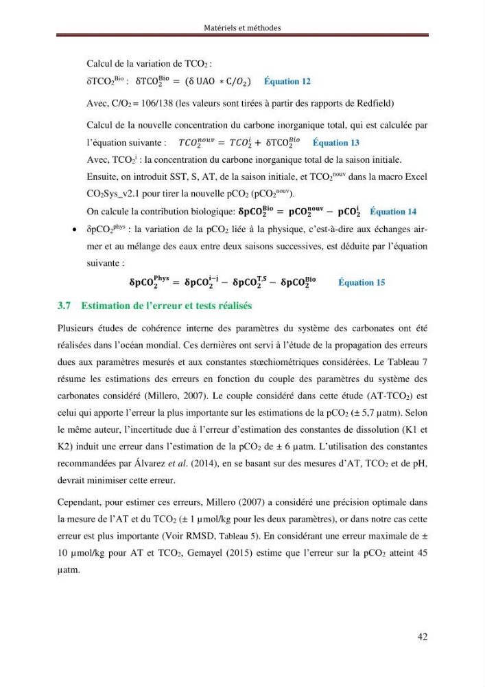 Reconstitution du cycle saisonnier de la pression partielle du CO2 en Méditerranée durant l’année 2011