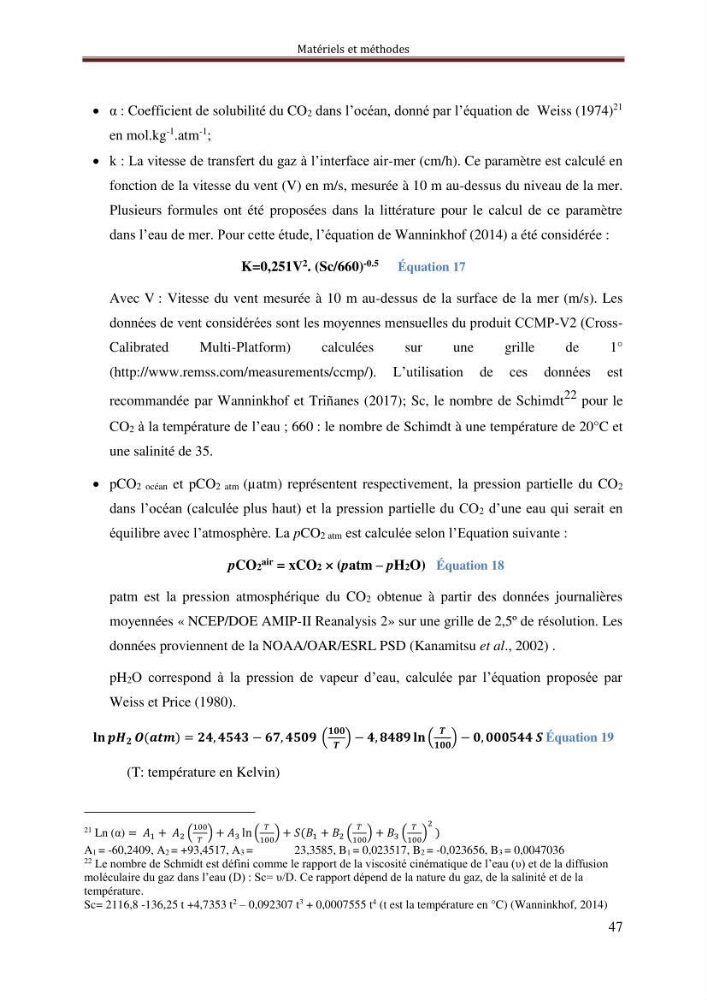Reconstitution du cycle saisonnier de la pression partielle du CO2 en Méditerranée durant l’année 2011