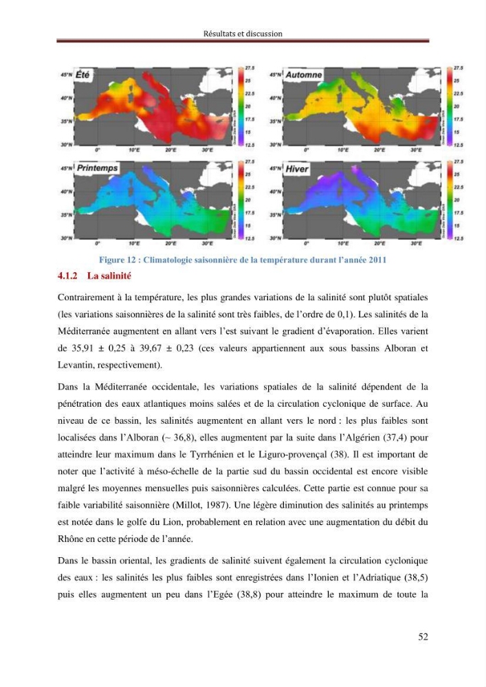 Reconstitution du cycle saisonnier de la pression partielle du CO2 en Méditerranée durant l’année 2011