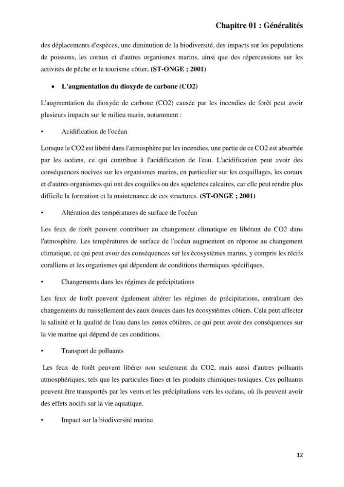 Contribution à la prévention et à la gestion des feux de forêts dans le parc national d\'El Kala (Nord Est de l\'Algérie) par télédétection et leurs incidences sur le milieu marin