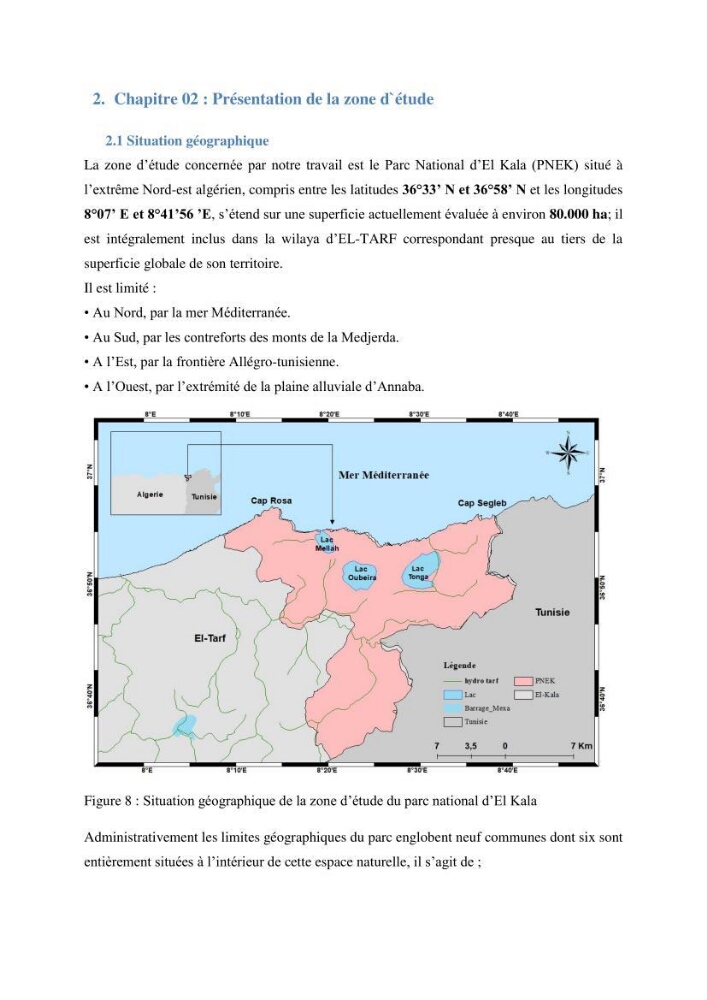Contribution à la prévention et à la gestion des feux de forêts dans le parc national d\'El Kala (Nord Est de l\'Algérie) par télédétection et leurs incidences sur le milieu marin