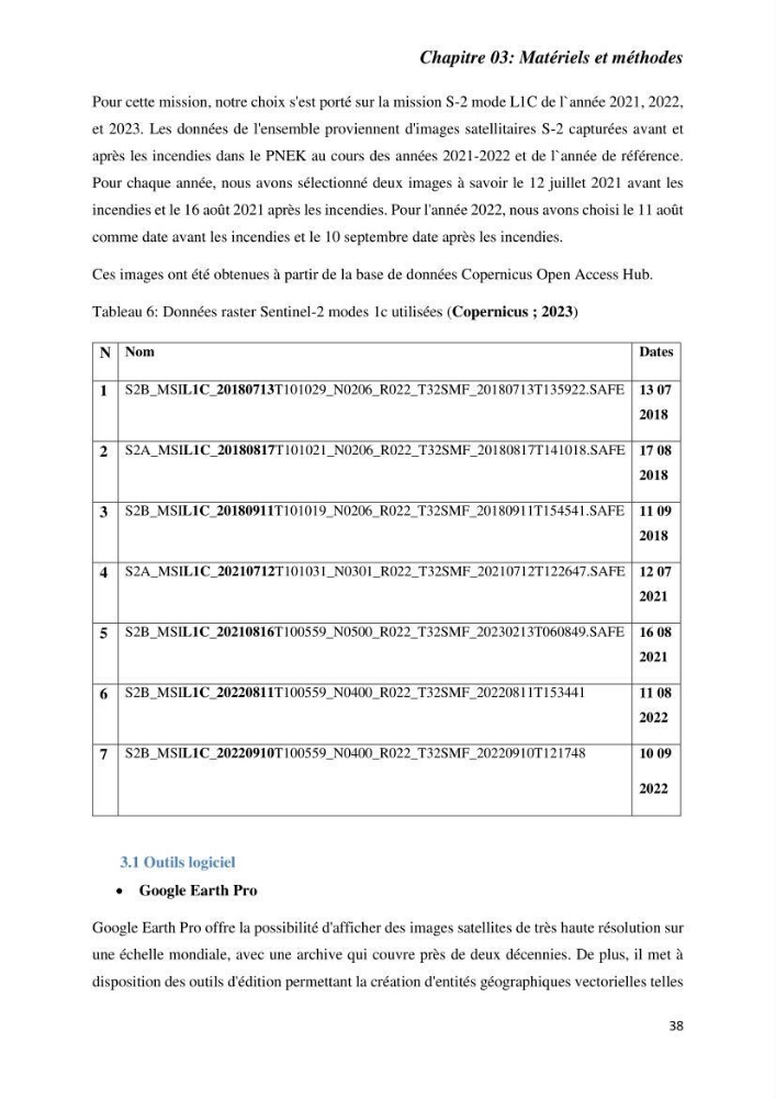 Contribution à la prévention et à la gestion des feux de forêts dans le parc national d\'El Kala (Nord Est de l\'Algérie) par télédétection et leurs incidences sur le milieu marin