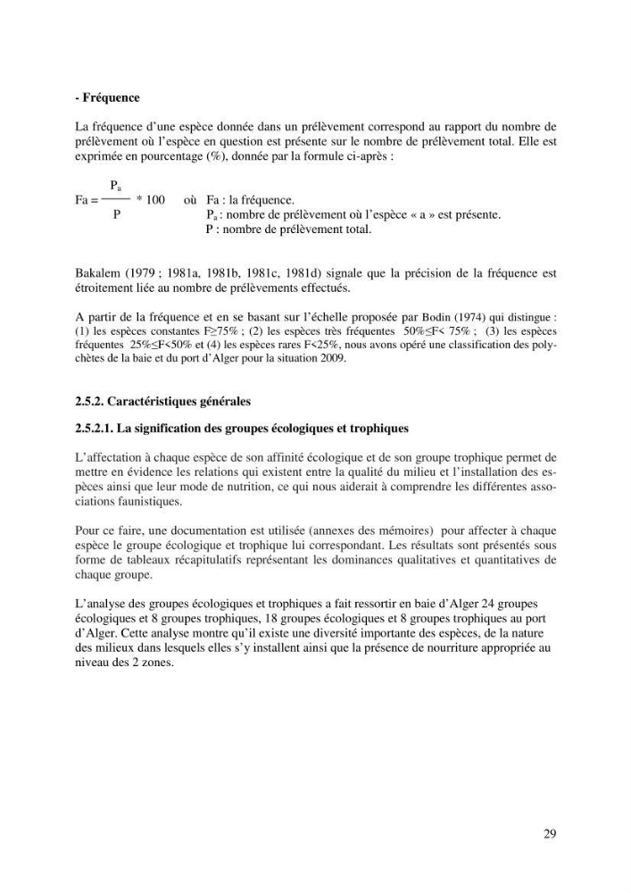 Suivi de la macrofaune benthique des milieux perturbés