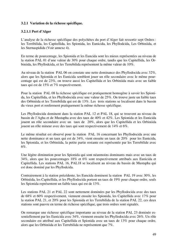 Suivi de la macrofaune benthique des milieux perturbés