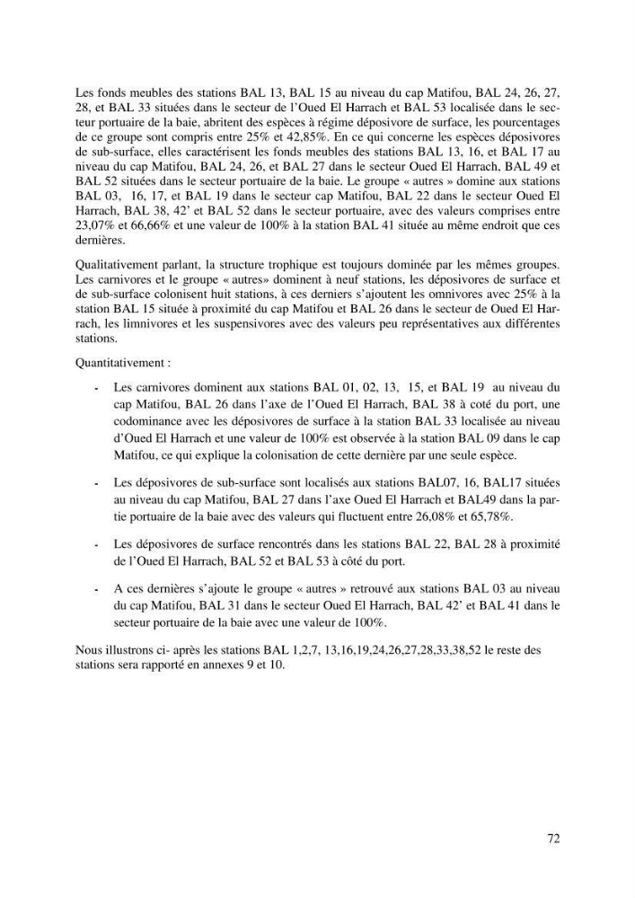 Suivi de la macrofaune benthique des milieux perturbés